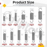 Hilitchi 36Pcs 확장 스프링 구색 키트 12사이즈 카본 스틸 소형 압축 가구 메커니즘 유지 관리용 : 루트픽샵