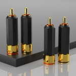 모노사우디오 순수 구리 RCA 커넥터 R209G/R 플러그 RCA 수 단자 24k 금 로듐 도금 파이 오디오 비디오 신호 입력 출력 : 이룸종합상사48