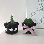 식물선택 + 미니 화분커버 팟커버 감성화분 플렌테리어 집들이선물 : 플라피