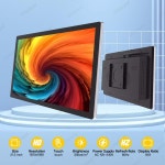 LESOWN 울트라 와이드 터치스크린 모니터 VGA HDMI USB 외부 화면 산업용 LCD 디스플레이 PC 안드로이드 윈도우 10/11 21.5 인치 : 일공로컬