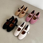 [G3691] 코듀로이 스트랩 메리제인 플랫슈즈 : 새로이클라쓰