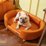 강아지 가죽 소파 분리세탁 반려동물 쇼파 반려견 애완견 세탁 용침대 : 직구킹킹