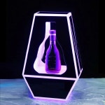 충전식 나이트클럽 바 LED 와인 병 프리젠터 발광 홀더 캐리어 디스플레이 랙 글로리파이어 : 포리세븐코퍼레이션