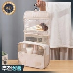 남자와 여자를위한 교수형 후크와 대용량 세면 용품 가방 여행 방수 화장품 : 유하34번지