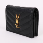 [중고명품엘림] 생로랑 YSL 금장 블랙 반지갑 530841 : 중고명품엘림