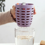 링손잡이 스텐 포크 런치 후르츠팟 과일통 샐러드 밀프랩 용기 후루츠팟 과일 도시락통 : 테이블데코