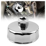 YGDMD 73-74mm 오일 필터 렌치(1/2 구동 포트 포함), 15플로트 디자인의 헤비 듀티 제거 도구, 해체 및 설치를 위한 전문가용 소켓... 