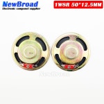 2개    울트라-얇 스피커 방수 8 옴 1 와트 W 8R 직경 50MM 5CM 두께 12.5MM 1W8R : 구름도사
