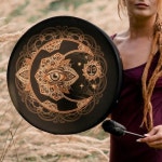 내구성 수제 치유 정신 음악 드럼 진정 감정 을위한 패션 연금술 문 소리 : 공주조유