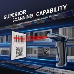 도서관, 소매점, 도서관, 창고용 휴대용 무선 및 USB 유선 1D UPC QR 코드 스캐너 - 컴퓨터 노트북 POS PC용 빠른 화면 및 인쇄 : 등대샵스토어