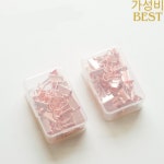 투투 패션 로즈 골드 컬러 19mm 바인더 클립 중공 사진 티켓 노트 편지지 H0331 18 개 : 다크템플러
