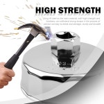 YGDMD 73-74mm 오일 필터 렌치(1/2 구동 포트 포함), 15플로트 디자인의 헤비 듀티 제거 도구, 해체 및 설치를 위한 전문가용 소켓... 