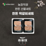 떡갈비 선물세트 600g × 2 녹돈영농조합법인 지프레쉬 고기장인백정 극락돈  : 극락돈 고기장인백정