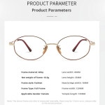 Lzabella 여성 노안 초경량 안경 G6018ADY 타원형 패션 프레임 광학 C1 : 여덟봉지