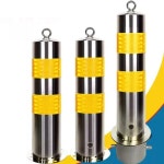 주차 차단 주차금지 빨강 이동식볼라드 말뚝 오뚜기 159X60 펜스 직경 탄력봉 지정 114 직경 50 미터의 고정 기둥 : 플로딜