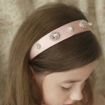 럭키밤비네 여아용 로얄큐빅 헤어밴드 아동머리띠 2컬러 : 마켓아지트