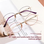 Lzabella 여성 노안 초경량 안경 G6018ADY 타원형 패션 프레임 광학 C1 : 여덟봉지