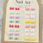 마카롱 귀여운 러브리 리본 파츠 셀프네일아트 : 엔비엔랩