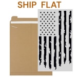 알데라 그래픽스 미국 플래그 트럭 테일게이트 비닐 데칼 대부분의 픽업 트럭과 호환 - 리어 그래픽 자동차 스티커 (10 x 18 ) (빨간색) Black... 