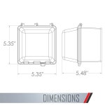 TayMac MM7440G 4.75인치. 깊은 야외 박스, UFAST 55-in-1, 등급 NEMA 3R 2-강 내후성 가정용 전기 콘센트 커버, 회색 : 브리스리