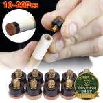 스크류 인 큐 팁 스누커 당구 헤드 교체 부품 경제적인 풀 테이블 클럽 액세서리 10-20 개 : 칠룡산업