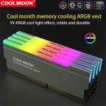 COOLMOON RAM Armor RGB 메모리 방열판 냉각 조끼 5V YNC 제어 알루미늄 데스크탑 PC 쿨러 라디에이터 CM-RA1 : 프라임무역89