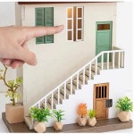 인형 집 미니어처 가구 크리 에이 티브 목조 주택 커피 하우스 장식품 치유 감정 액세서리 장난감 : 글로벌아이템원정대