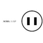 레비톤 101 P 15암페어 125볼트 NEMA 1 15P 2P 2W 플러그 스트레이트 블레이드 주거용 등급 접지 없음 1 Pa Brown : 르 샤토