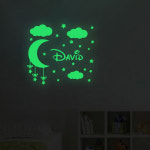 1pc 펀 펀 애니메이션 요소 빛나는 스티커 방수 비닐 벽지 홈 장식 방 홈 장식 : 루카스업