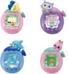 다마고치 파라다이스 달걀 입욕제 마스코트 머리끈 피규어 마메치 호호치 이루카치 미야오치 : 네스팅