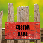 1PC UV 프린트 그래피티 스타일 맞춤 정원 장식용 벽걸이 아트 플라크 맞춤형 빈티지 플레이트 홈 데코 : 루카스업