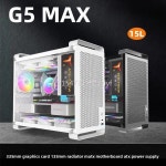 G5MAX 섀시 Matx 흰색 검정색 측면 투명 데스크탑 미니 ITX 소형 컴퓨터 빈 전원 공급 장치 : 십이룡산업