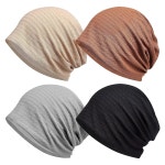 남성용 여성용 여름 비니 보호 모자 왜소 케모 캡 암 머리 배기 해골 수면 나이트캡 A- Closed Top One Size : Holypick