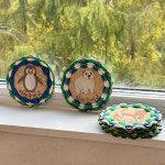 양말목 지구 멸종 위기 동물 직조틀 티코스터 티매트 만들기 업사이클링 공예 키트 : 또티