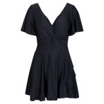 빅사이즈 원피스 보수적 수영복 여성 드레스 스타일 배를 덮고 날씬해 보이는 겨울 온천 비치웨어 휴양지 바캉스 스윔웨어 패션 : FEELINGMALL