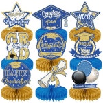 9PCS 16th 생일 센터 용품 Blue 블루 네이비 여성용 위한 벌집 : 딜하우스007