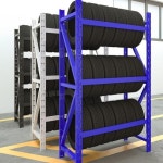 타이어랙 정비소 타이어 프레임 자동차 카센타 이동식 파란색 프레임 120x40x200 280kg 3겹 : 아울리마켓