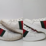 구찌 GUCCI 명품 신발 운동화 세탁 에이스 꿀벌 자수 스니커즈 전문 세탁 세척 클리닝 : 레더체인지