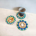 양말목 지구 멸종 위기 동물 직조틀 티코스터 티매트 만들기 업사이클링 공예 키트 : 또티