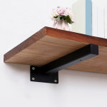 THE한량몰 일자 선반대 2p세트 350mm 브라켓 받침대 벽선반 지지대 DIY용 일자선반대 벽고정선반대 영달철물선반대 벽선반받침 사무실선반대... 