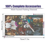 공포 다이아몬드 아트 키트, 할로윈 5D 빅 페인팅 DIY 풀 드릴 젬 도트 가정용 벽 장식용 15.7x25.5인치 Halloween-G8263 : 모던업 Modern-up