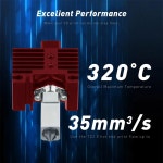 BAMBU P1P 핫엔드 BI P1S X1 키트 메탈 서미스터 대나무 X1C 경화강 깍지 For X1 X1C P1P P1S 0.4mm : 빙글마켓