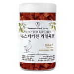 몬스터키친 리얼육포 강아지 간식 오리고기, 180g, 1개 : 가온동물병원