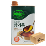 1박스) 비비고 참기름 1L x 9개입 : 우주식품디씨오피
