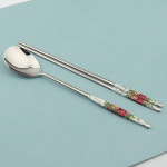 삼미 로얄로즈 엘레강스 수저세트 스텐 삼미수저 : 올리스푼