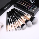 Yaqi-합성 헤어 우드 핸들 화장품 브러쉬 세트 8 개 블렌딩 메이크업 브러쉬 미용 도구 : 더미니마켓