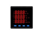 3상 LED 디지털 에너지 전압 주파수 RS485 다기능 와트 시 패널 미터 TY-9S4 96 96mm : 바이셀투투