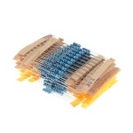 1100PCS 1/2W 1M 금속 필름 저항기 모듬 키트 1R 2.2R 3.3R 4.7R 100R 100K 470K 10M 2M 옴 저항기 세트 : 이룸종합상사50