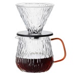언브레이커블 - 커피 메이커 650ML/22OZ 위에 , 필터 홀더가 있는 내열 붕규산 유리 드 가정 및 사무실용 BPA 프리 수동 브루어 : 등대샵스토어