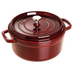 세인트 앤드류 프레스 STAUB 40509-357-0 코코트 라운드 24cm 그레나딘 레드 2.75-qt Basil : 베베드수마켓